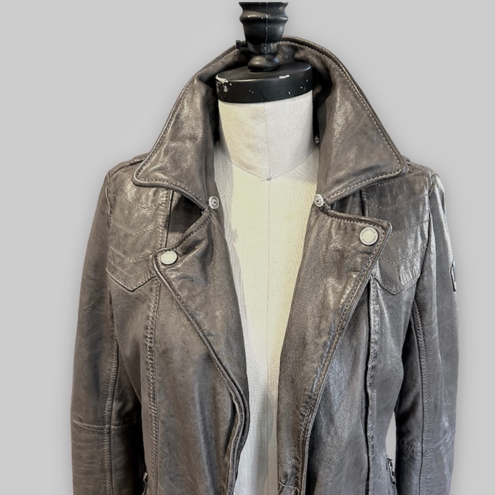 leather jacket women xs
